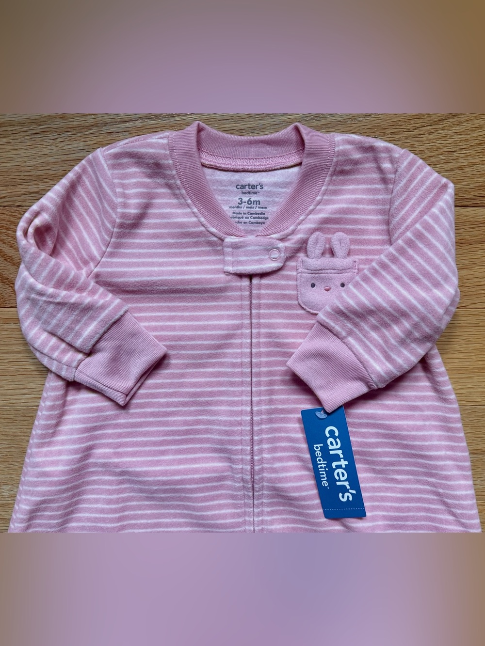 Bundle of Carters Baby Girl Sleep Sacks, Size 3-6M - Picture 6 of 7